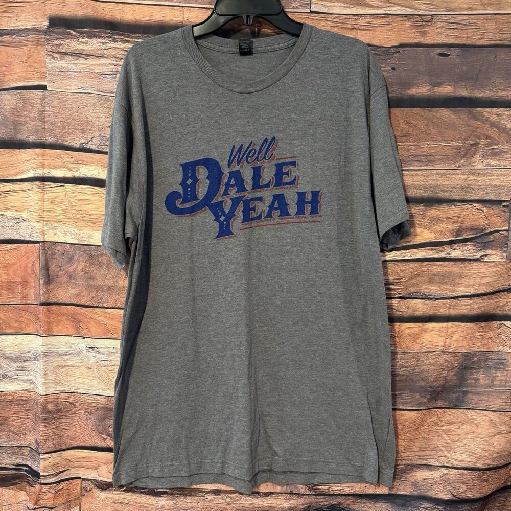 Dale Brisby Well Dale Yeah Shirt XL Gray Tultex Rodeo Cowboy Graphic T-Shirt